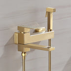 Wall Mount Bathtub Shower Mixer Faucet Set with Handheld Sprayer