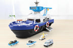 Kids Inertia Large Simulation Track Boat Music Light Playset Toy QWZ440