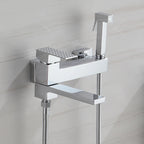 Wall Mount Bathtub Shower Mixer Faucet Set with Handheld Sprayer