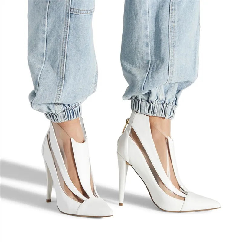 Women's Pointed Toe Thin High Heel Ankle Boots