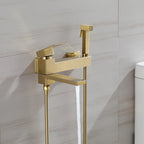 Wall Mount Bathtub Shower Mixer Faucet Set with Handheld Sprayer