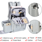 DSLR Camera Backpack and Travel Laptop Bag