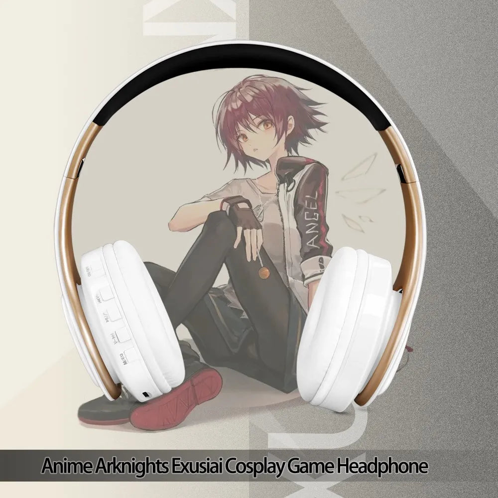 Anime Arknights Exusiai Wireless Bluetooth Over-Ear Gaming Headset