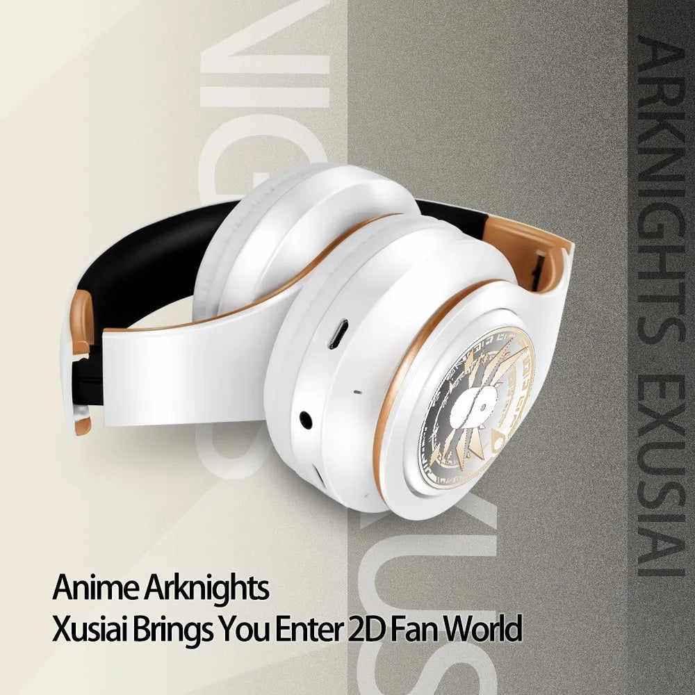 Anime Arknights Exusiai Wireless Bluetooth Over-Ear Gaming Headset