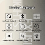 Anime Arknights Exusiai Wireless Bluetooth Over-Ear Gaming Headset