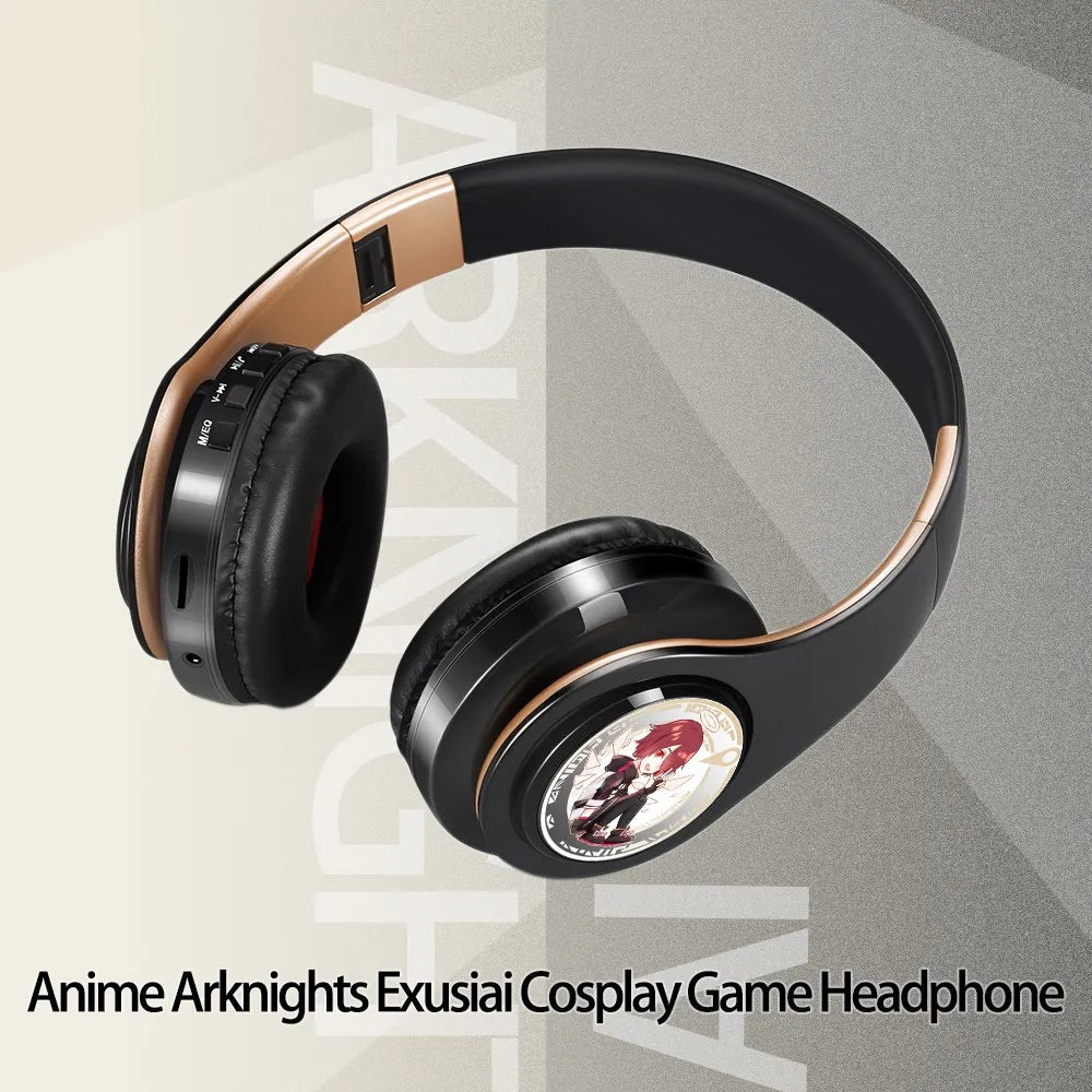 Anime Arknights Exusiai Wireless Bluetooth Over-Ear Gaming Headset