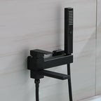 Wall Mount Bathtub Shower Mixer Faucet Set with Handheld Sprayer