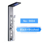LED Rainfall Shower Panel Tower System with Massage Jets