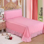 Luxury Princess Jacquard Duvet Cover and Lace Bedding Set