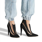 Women's Pointed Toe Thin High Heel Ankle Boots