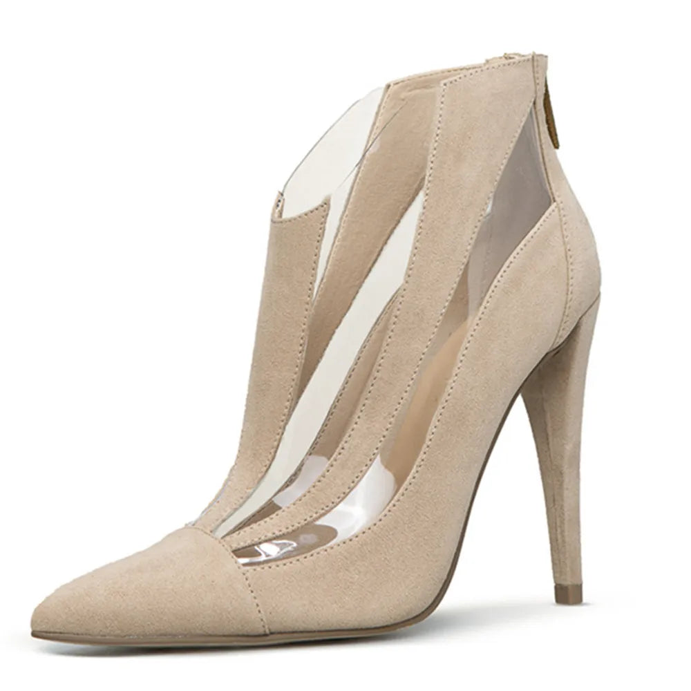Women's Pointed Toe Thin High Heel Ankle Boots