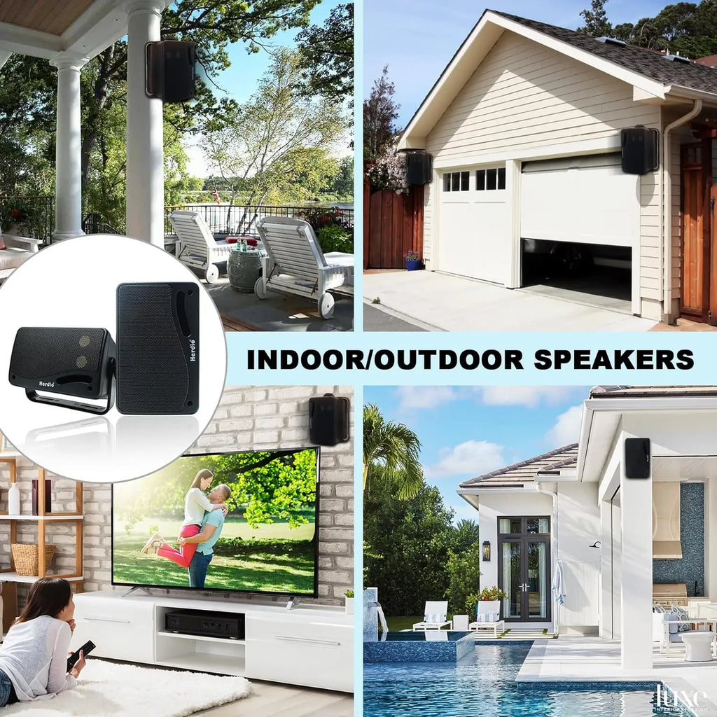 3.5 Inch Passive Outdoor Wired Waterproof Speakers Wall Mount 200W