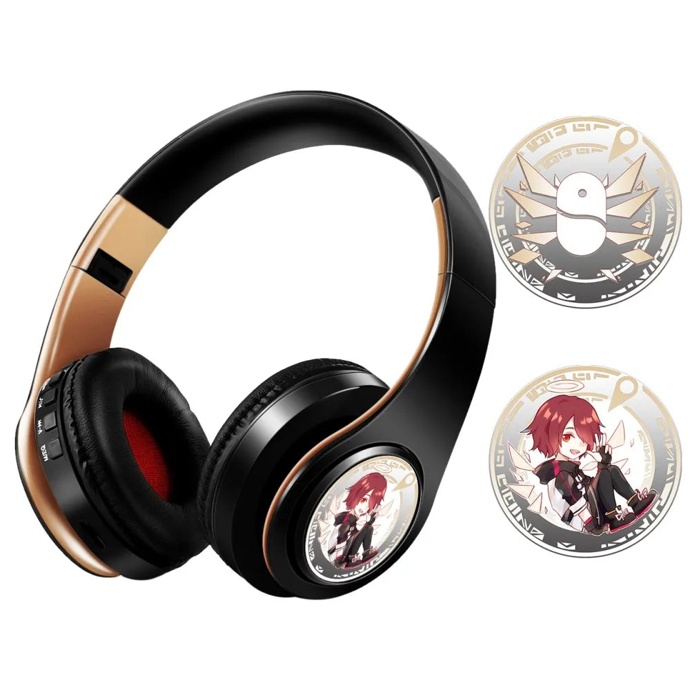 Anime Arknights Exusiai Wireless Bluetooth Over-Ear Gaming Headset