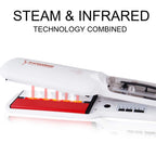 RUCHA Infrared Steam Hair Straightener 2-inch Ceramic Tourmaline Flat Iron