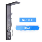 LED Rainfall Shower Panel Tower System with Massage Jets