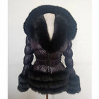 Women's Thick Warm Hooded Faux Fur Coat Y333