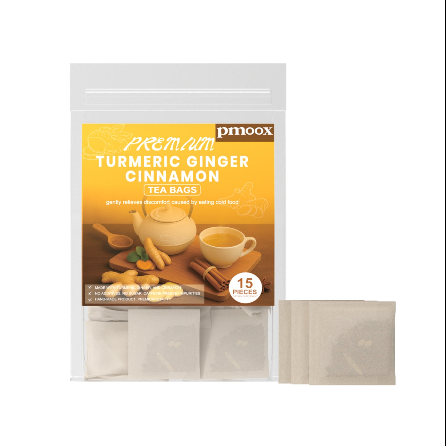Organic Turmeric Cinnamon Ginger Herbal Tea – Comforting Spiced Wellness Brew (15 Tea Bags)