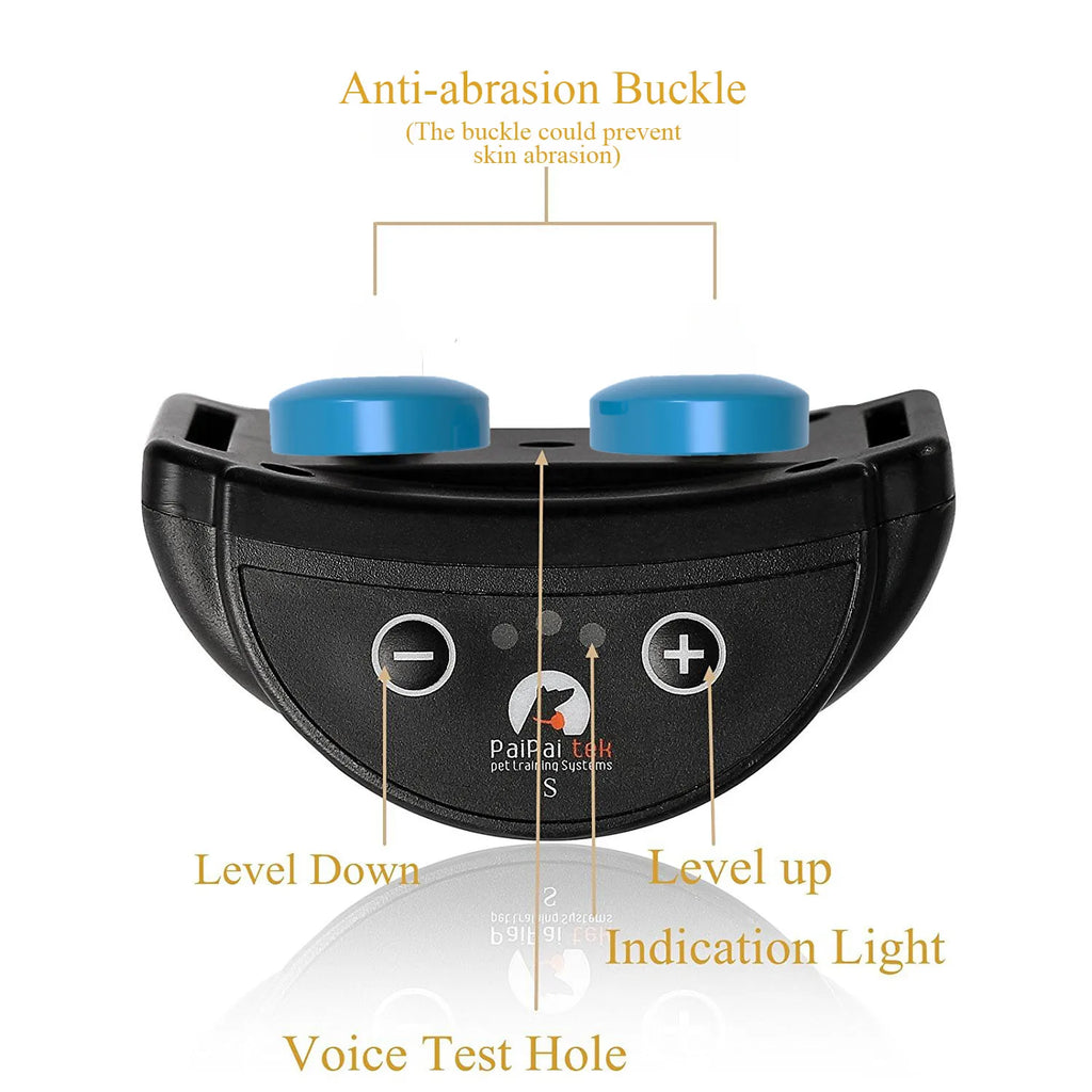 Automatic Anti-Bark Dog Training Collar Rechargeable IP65 Waterproof 5 Modes