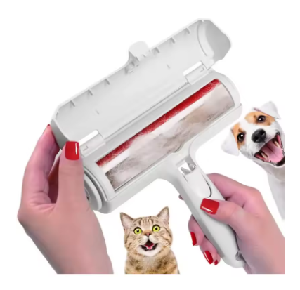 Gentle Pet Grooming & Deshedding Gloves – 2-in-1 Dog & Cat Hair Remover Brush & Massage Comb