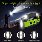 Portable Solar Hand Crank AM/FM Radio with Flashlight