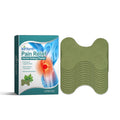 Pain relief herbal setting plaster with packaging on a white background