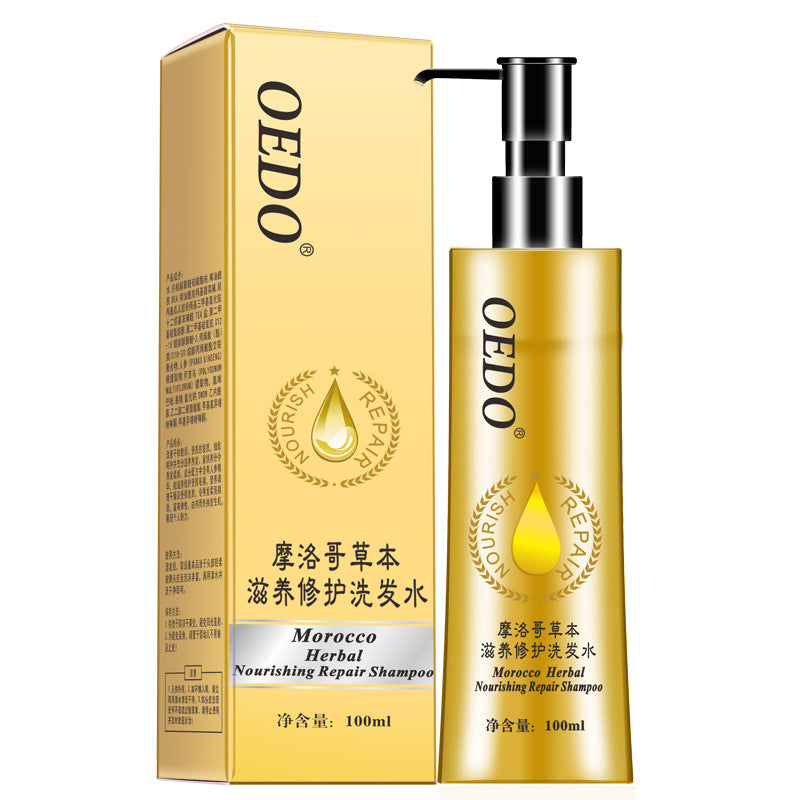 OEDO shampoo bottle and box on a white background