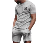 Men's Casual Summer T-Shirt and Pants Suit Set