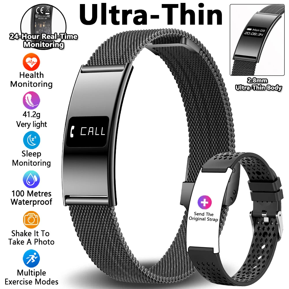 Waterproof Fitness Tracker Smart Band and Health Monitor Smartwatch