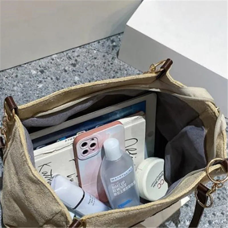 Women's Casual Canvas Shoulder Tote Bag