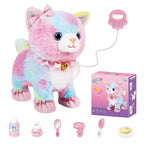 Kids' Interactive Walking Cat Toy with Leash and Sound Effects