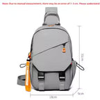 Unisex Waterproof Nylon Crossbody Chest Sling Backpack