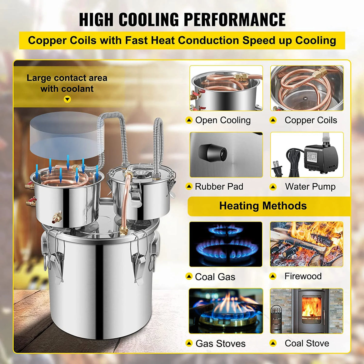 Alcohol Distiller Machine and Home Brewing Kit
