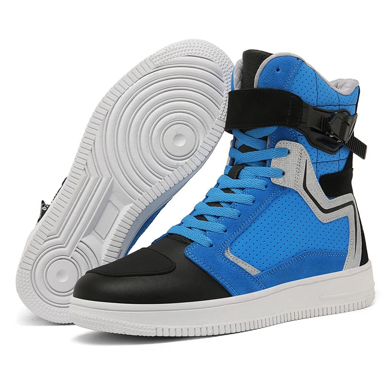 Unisex Leather Anti-Slip Urban Motocross Riding Boots
