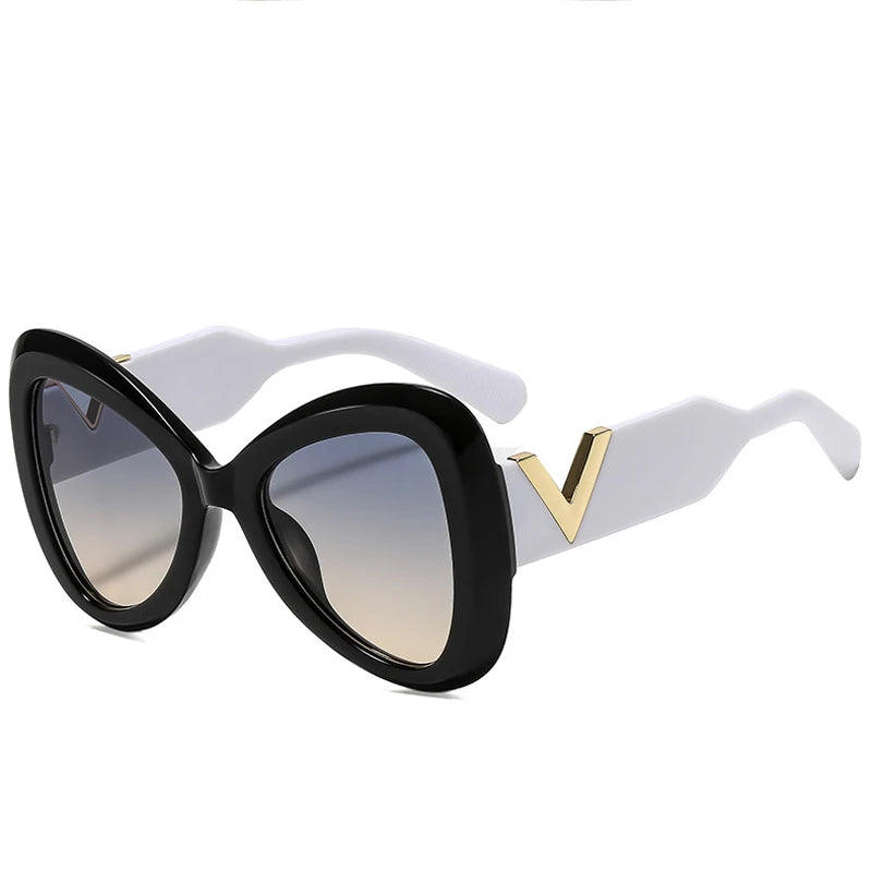 Women's Trendy Cat Eye Butterfly Oversized Sunglasses