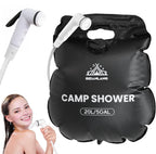 Portable Solar Heated Camping Shower with 5.3-Gallon Bag