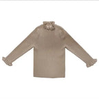Girls' Sequined Mesh Tutu Dress Knit Sweater Two Piece Set H2327