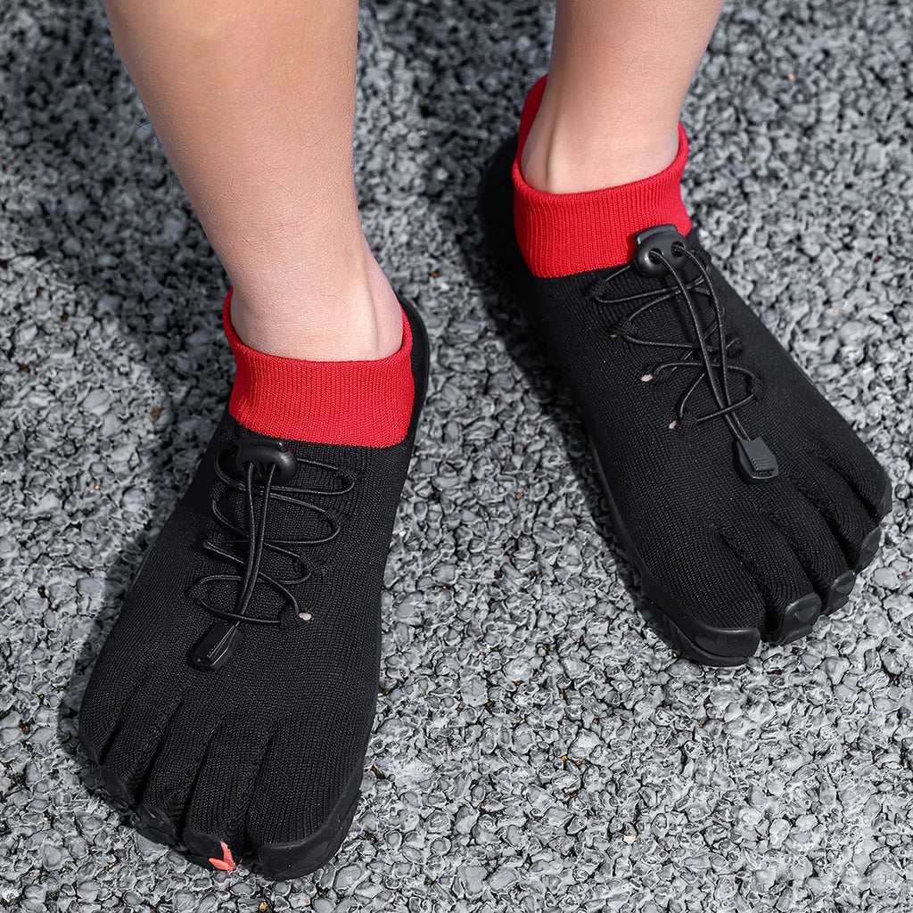 Men's Five-Finger Mesh Athletic Shoes Slip-On Wading Sneakers