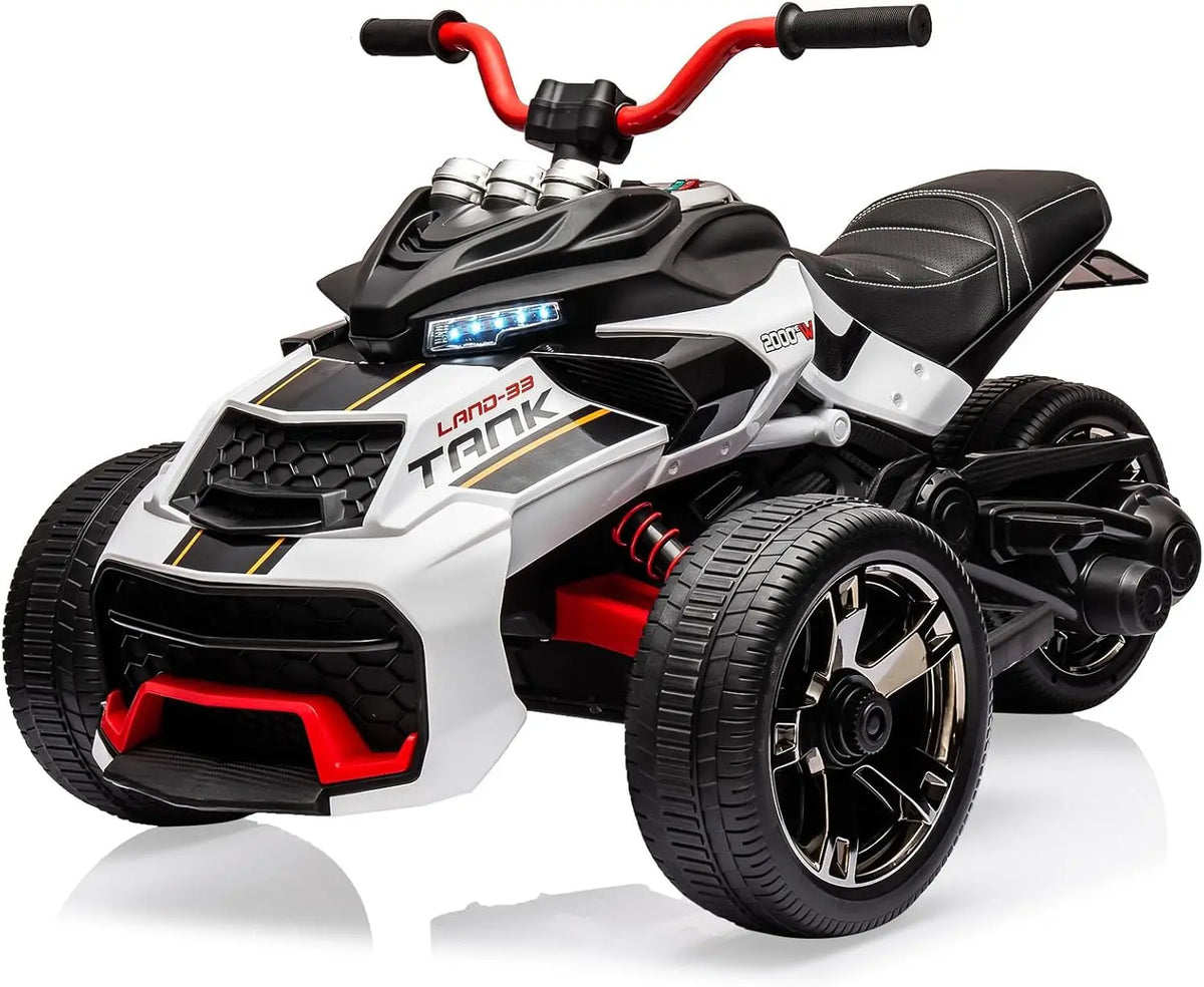 Kids 12V Battery Powered Electric Ride on ATV 3 Wheeler Toy Car