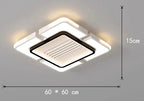 Modern Minimalist LED Ceiling Fan Light with Remote Control