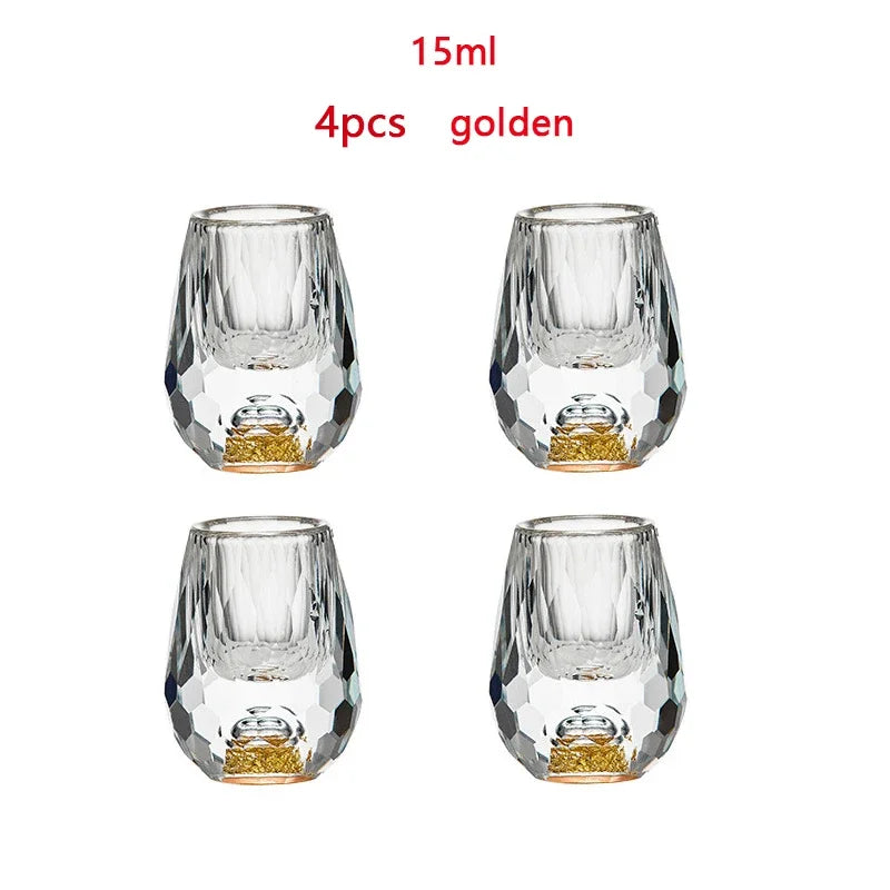 Diamond Crystal Liquor Shot Glasses and Spirit Dispenser Set