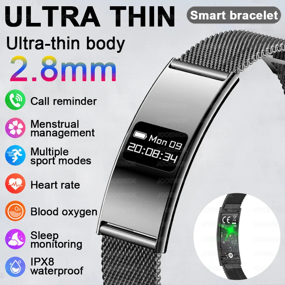 Waterproof Fitness Tracker Smart Band and Health Monitor Smartwatch