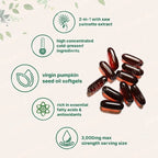 Pumpkin Seed Oil with Saw Palmetto 3000mg Softgels Dietary Supplement