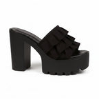 Women's Chunky Platform Sandals High Heel Mules Summer Party Shoes