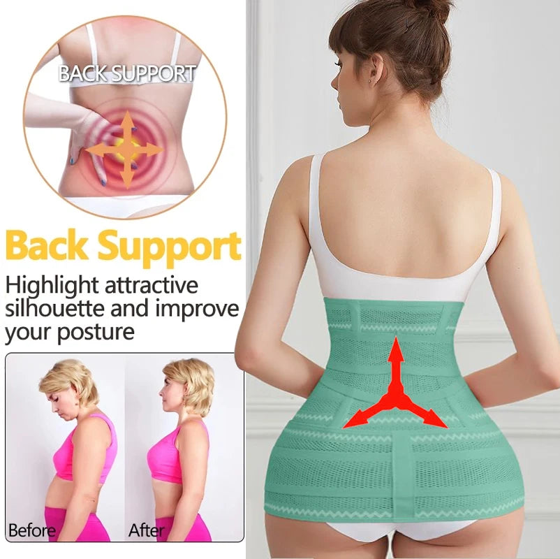 3-in-1 Postpartum Recovery Belt and Waist Trainer for Women