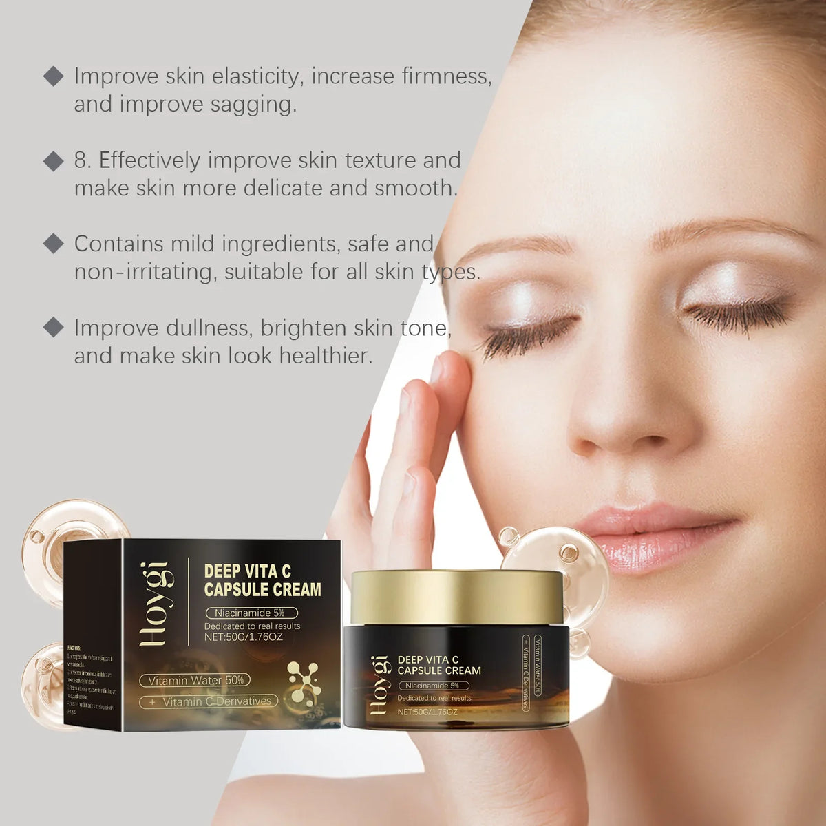 Unisex Niacinamide Dark Spot Lightening Face Cream