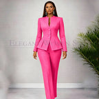 Men's Tailored Two-Piece Blazer and Pants Suit