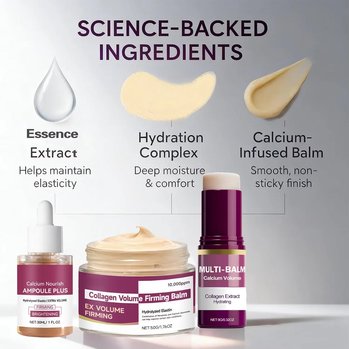 Calcium Collagen Multi-Balm and Pore Firming Essence Skincare Set