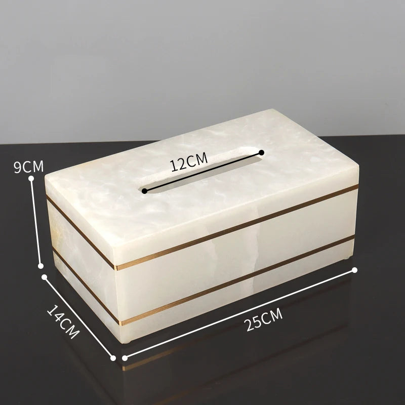 White Onyx Natural Marble Bathroom Accessory Set M28