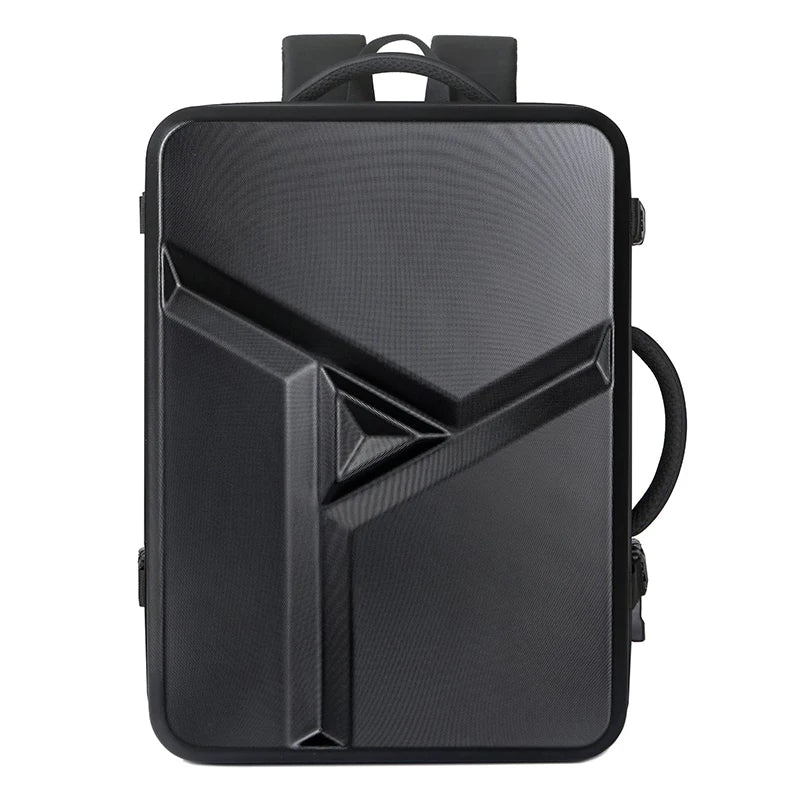 Men's Fashion Hard Shell 17 Inch Laptop Travel Backpack