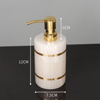White Onyx Natural Marble Bathroom Accessory Set M28